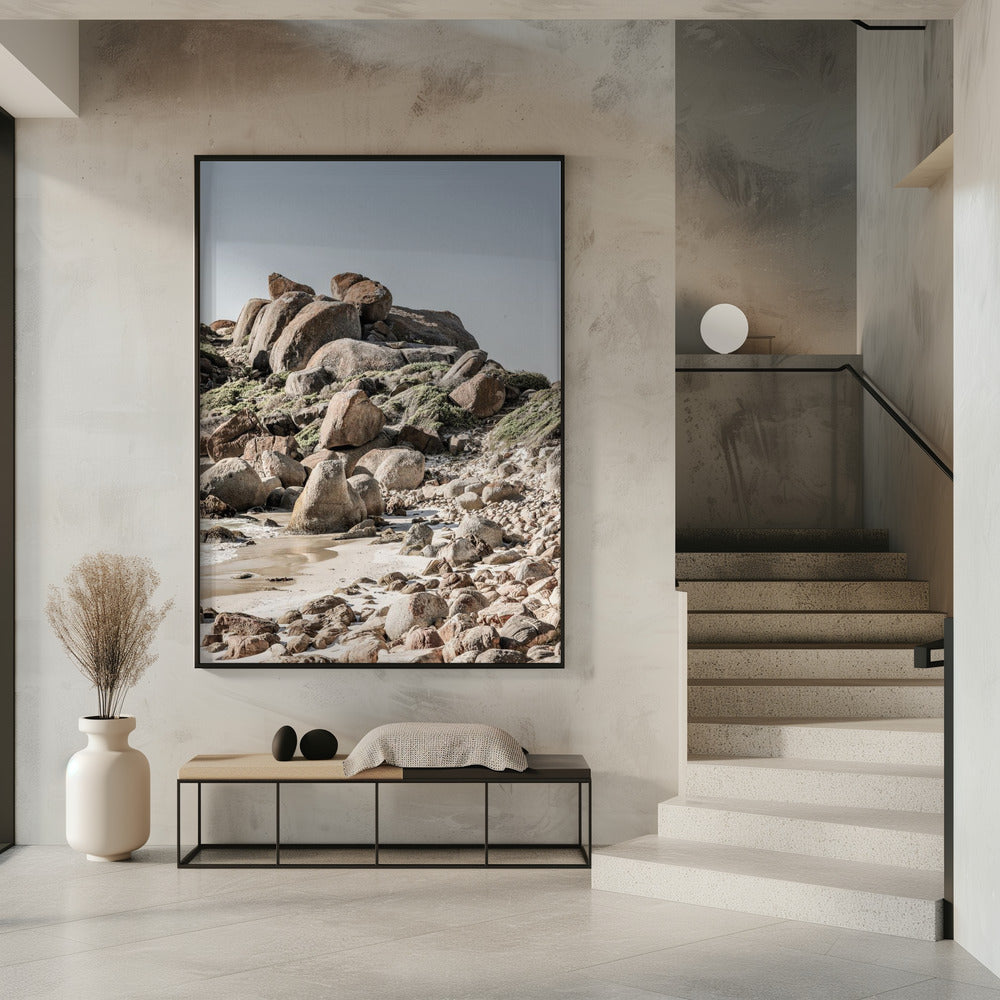 Rocky Coastline Serenity | Poster