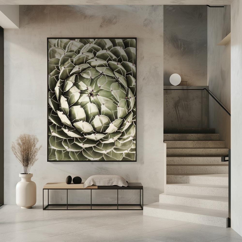 Geometrisches Sukkulenten-Poster