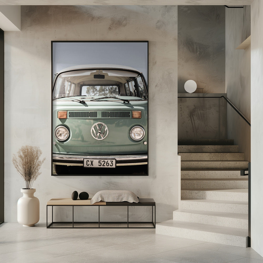 Klassisches Design in sanften Grüntönen Autos | Poster