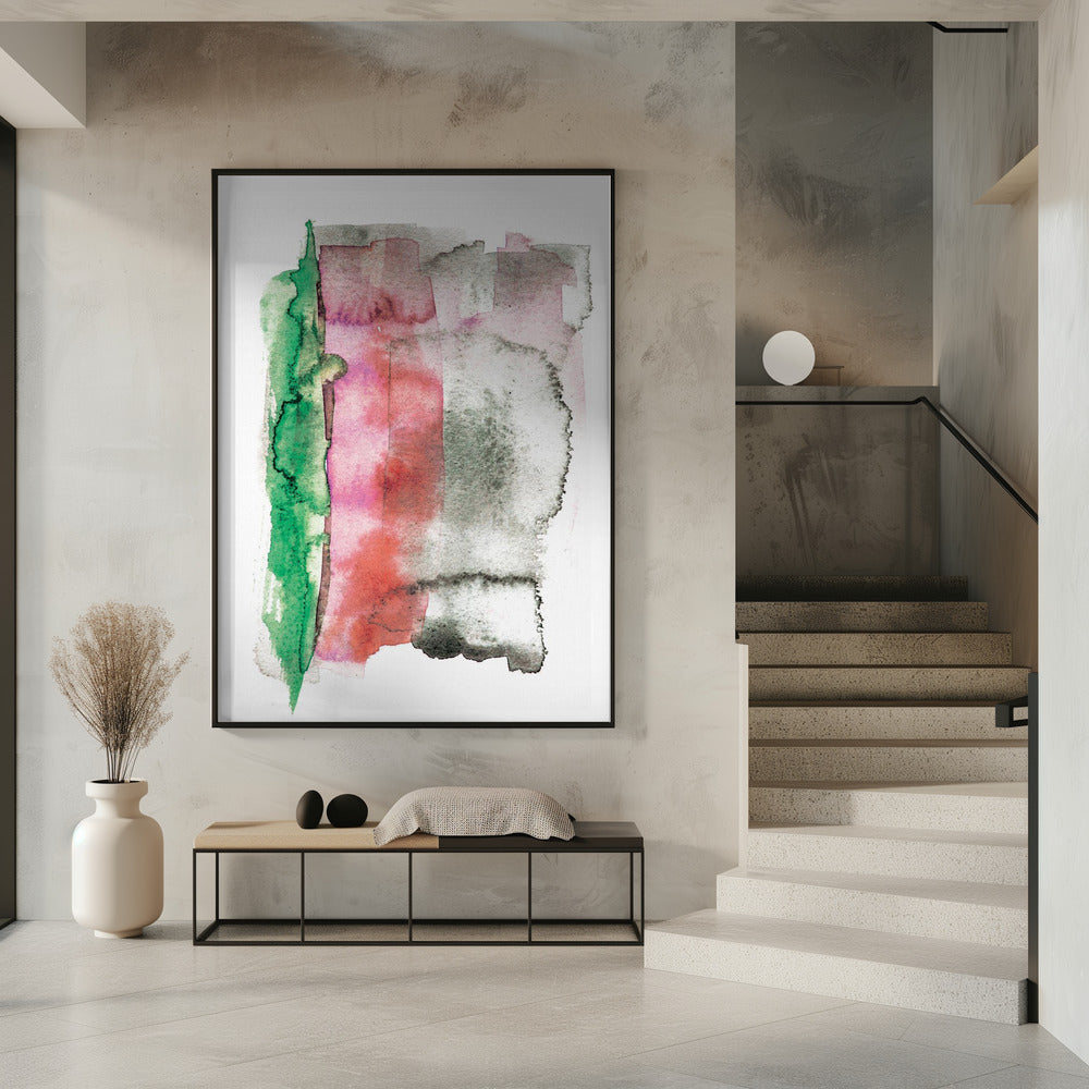 Abstraktes Aquarell-Kunstwerk | Poster
