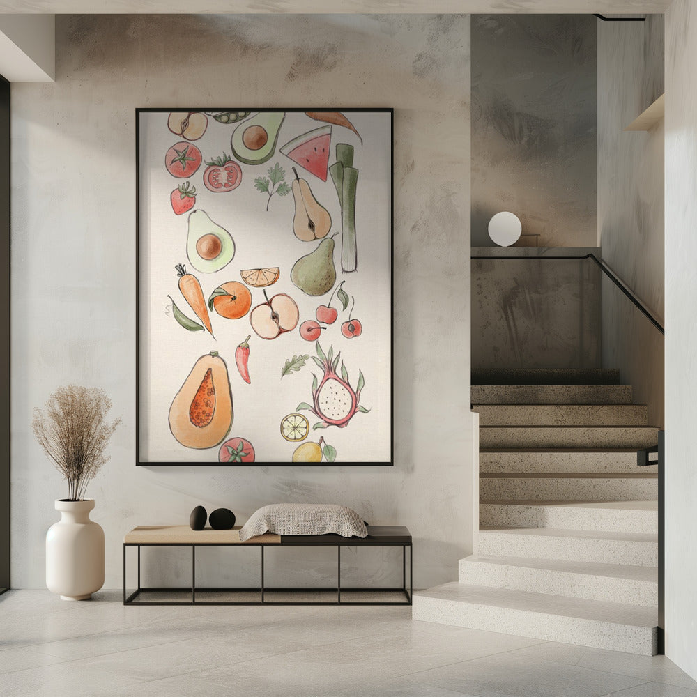 Tropical Vegetable illustration | Poster
