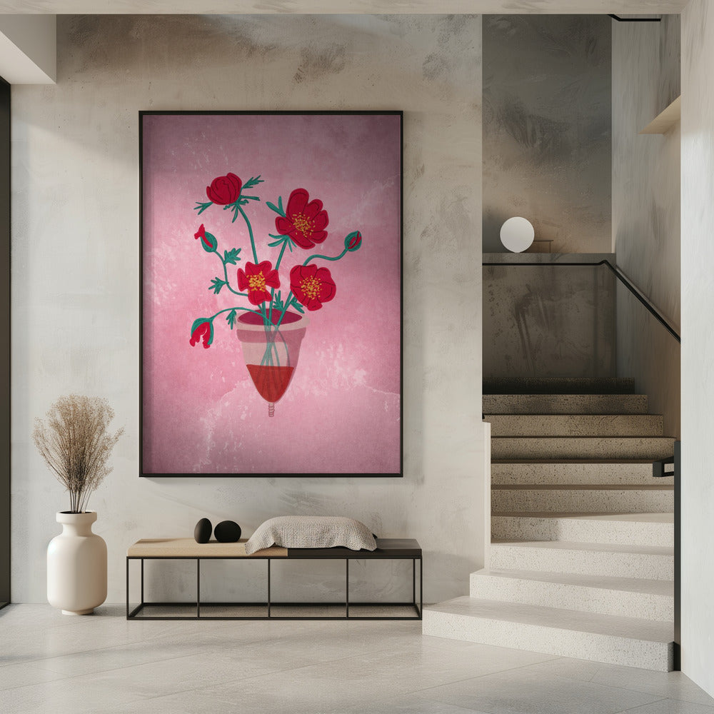 Cup of flowers | Poster