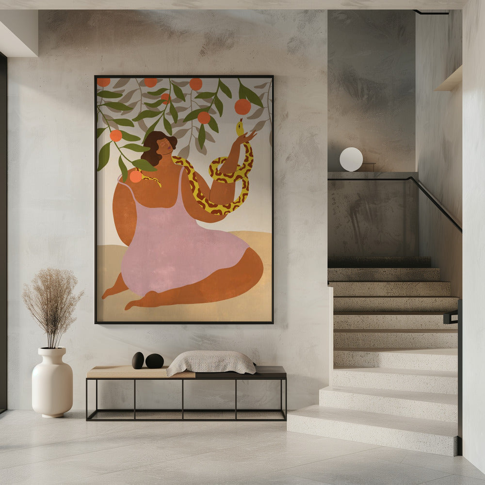 Rieche die Orange | Poster