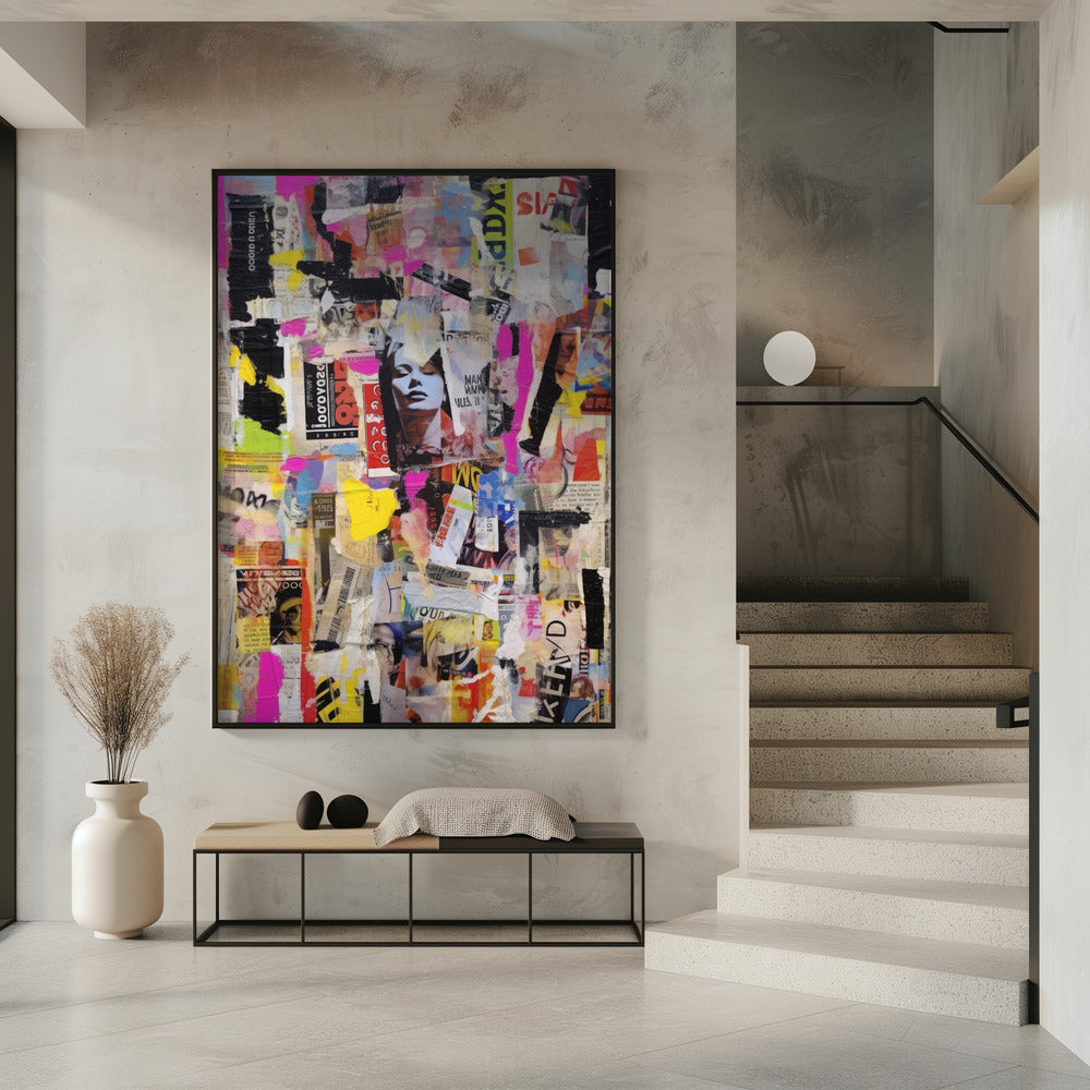 Vivid Collage Echoes | Poster