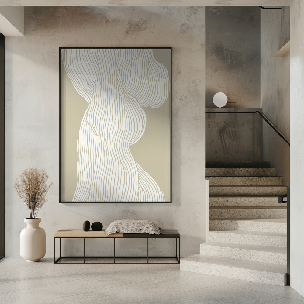 Fließende Linien Eleganz | Poster