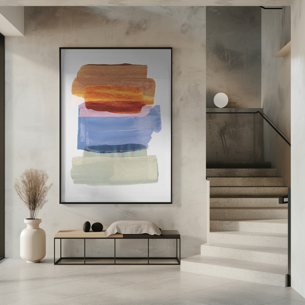 Abstrakte Pinselstriche 49 A1 | Poster