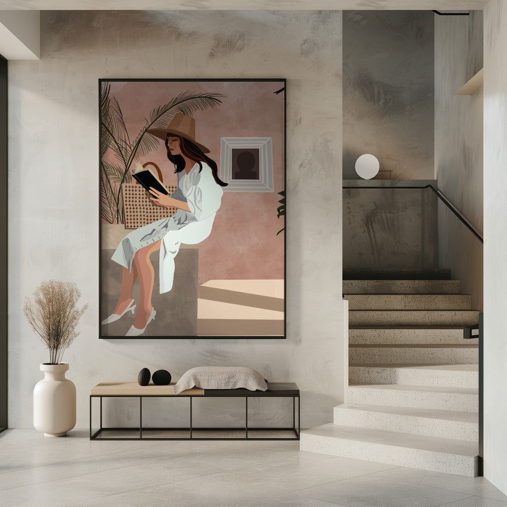 Friedliche Leseecke | Poster
