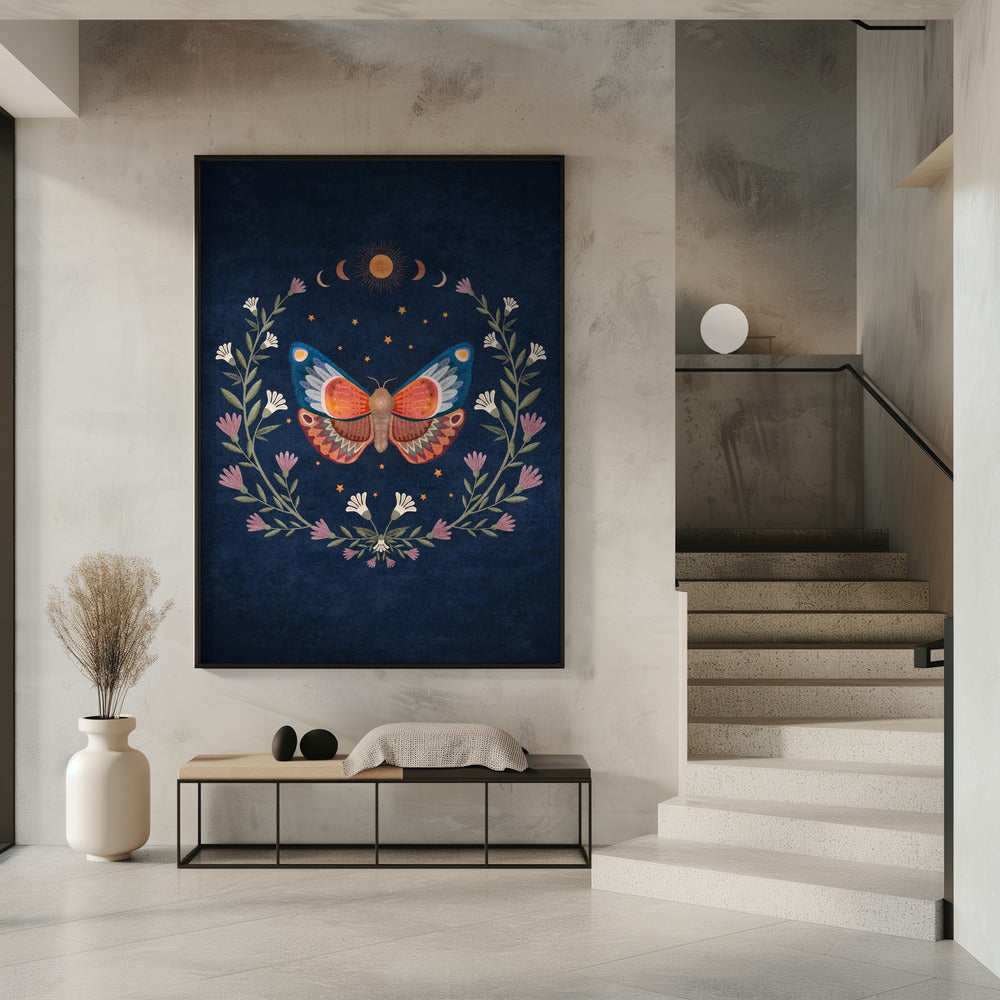 Schmetterlings-Traumlandschaft | Poster