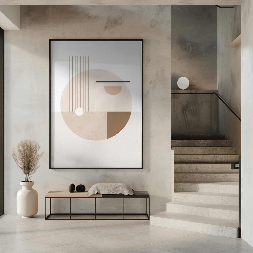 Neutral Semicircles Poster | Poster