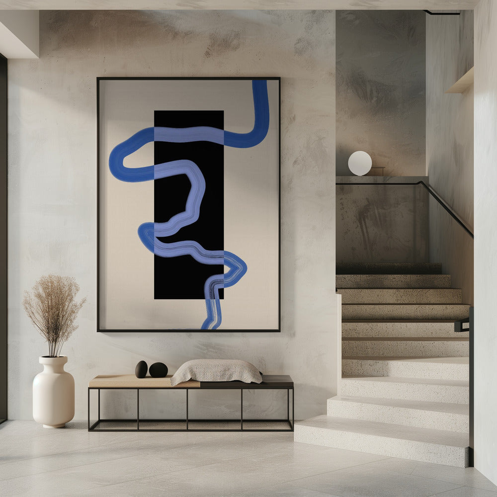 Blauer Pfadfluss | Poster