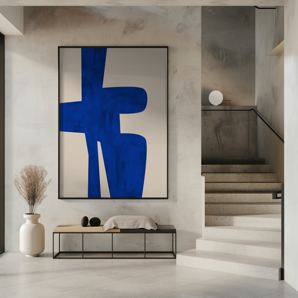 Blaue Harmonieform | Poster