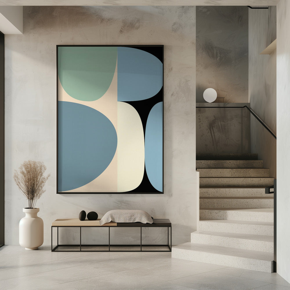 Pastell 17 aus der Mitte des Jahrhunderts | Poster