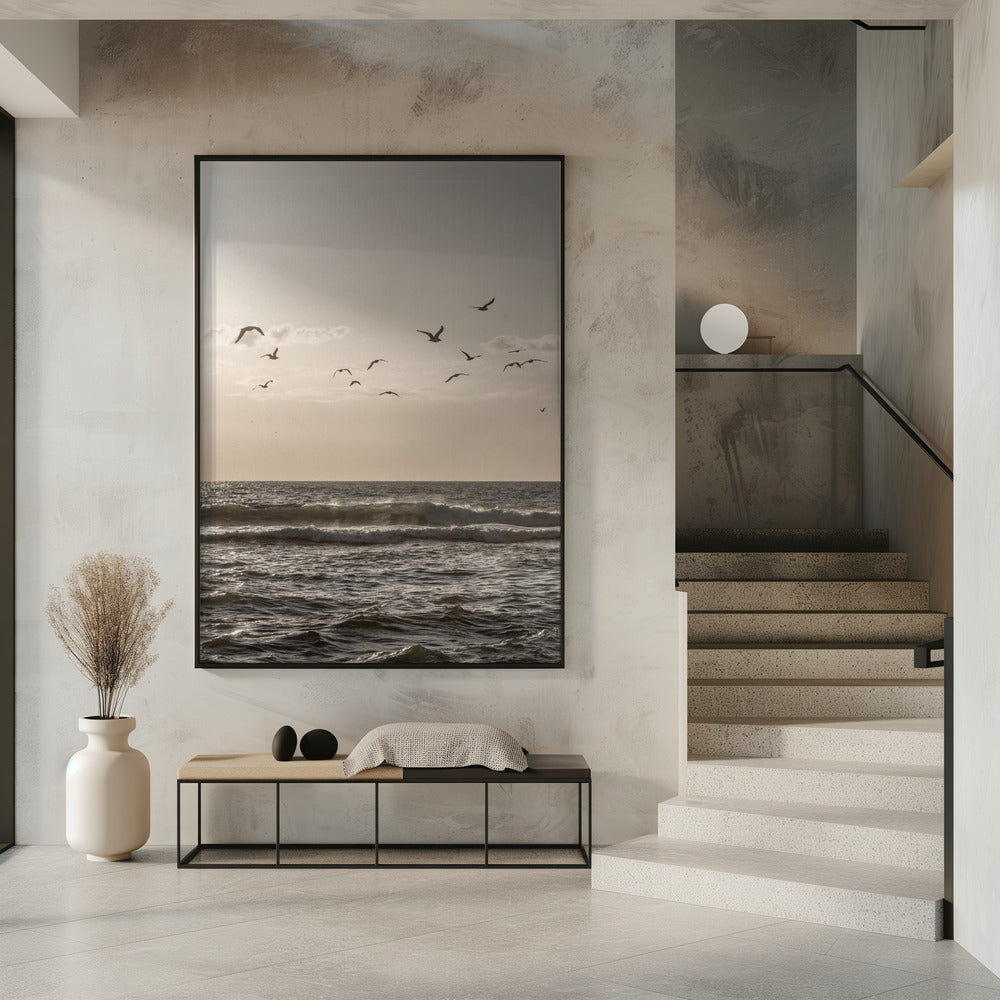 Vögel und das Meer 3 | Poster