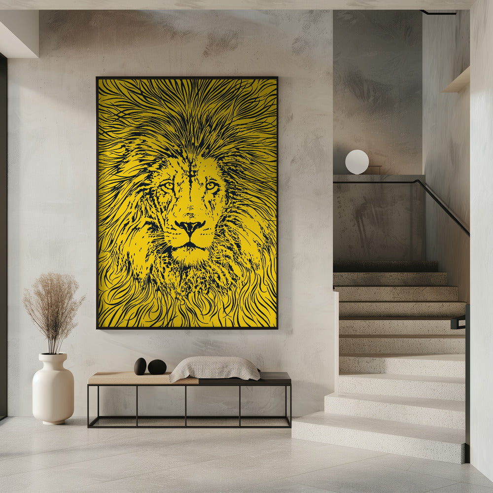 Löwenportrait – König der Tiere | Poster
