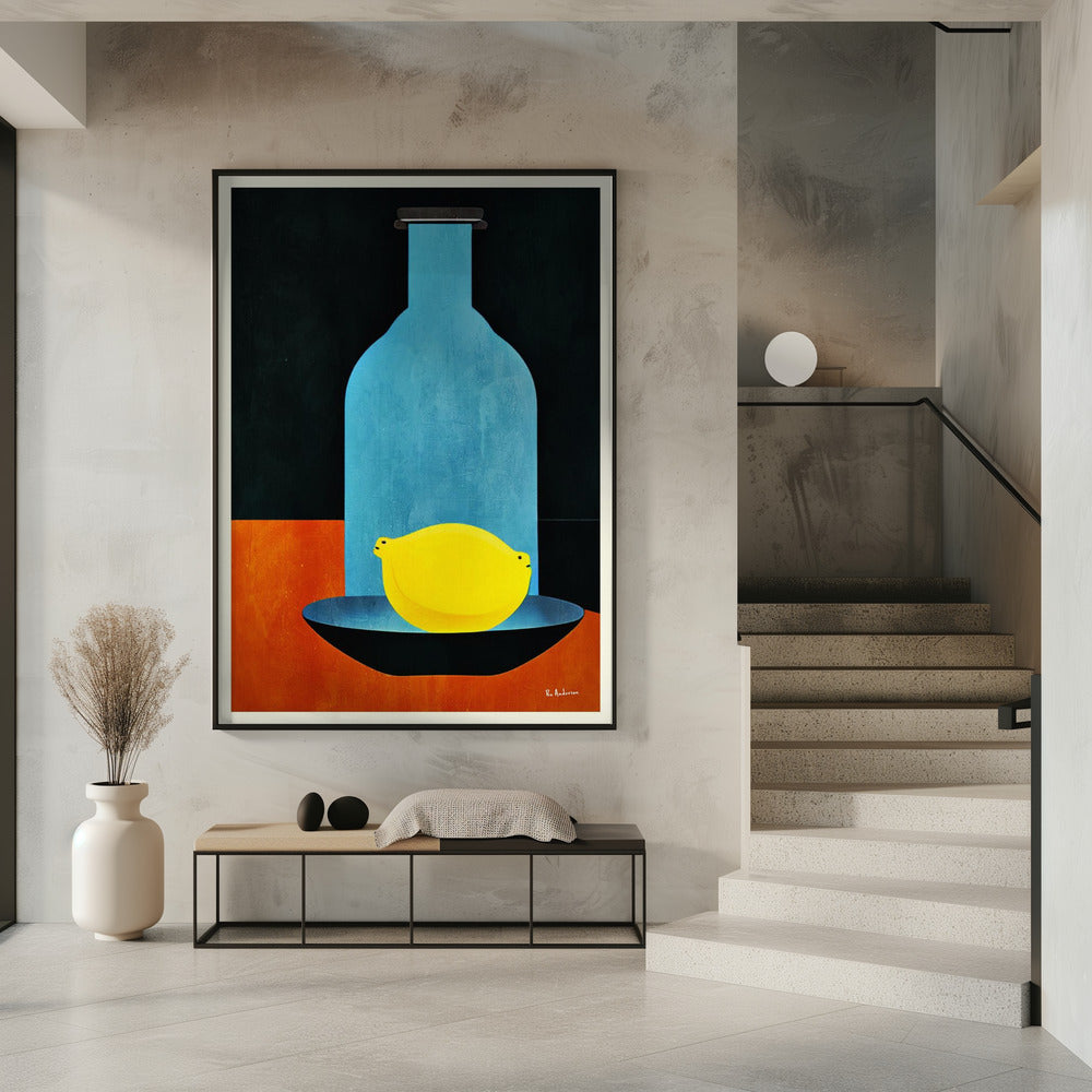 Flasche mit (einsamer) Zitrone: Skinny Bitch | Poster
