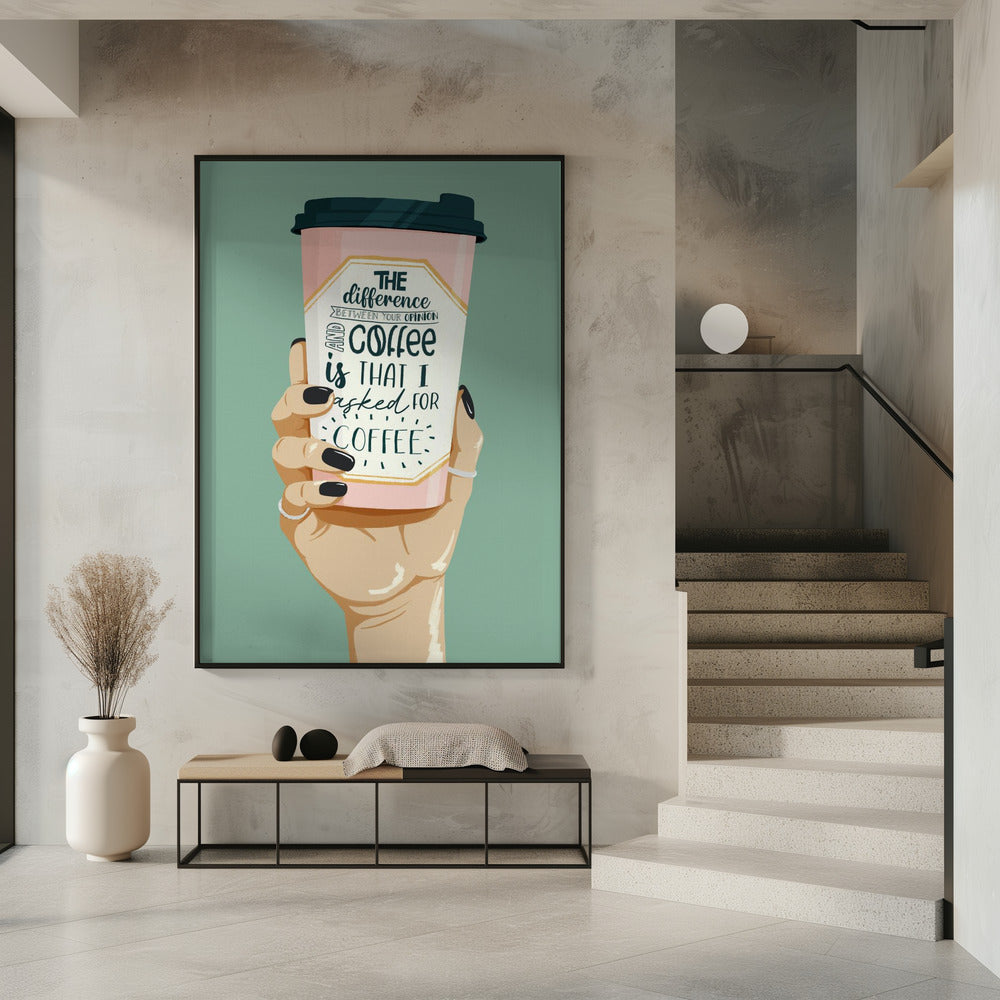 Nach Kaffee gefragt | Poster