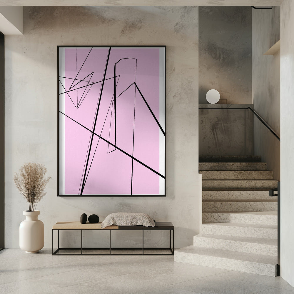 Abstrakte Linienlandschaft | Poster