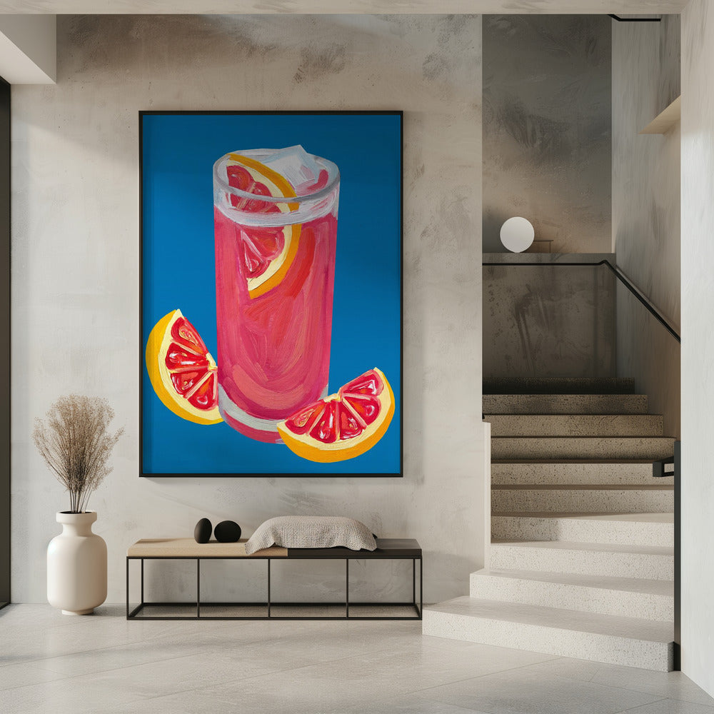 Grapefruit Paloma Blau | Poster