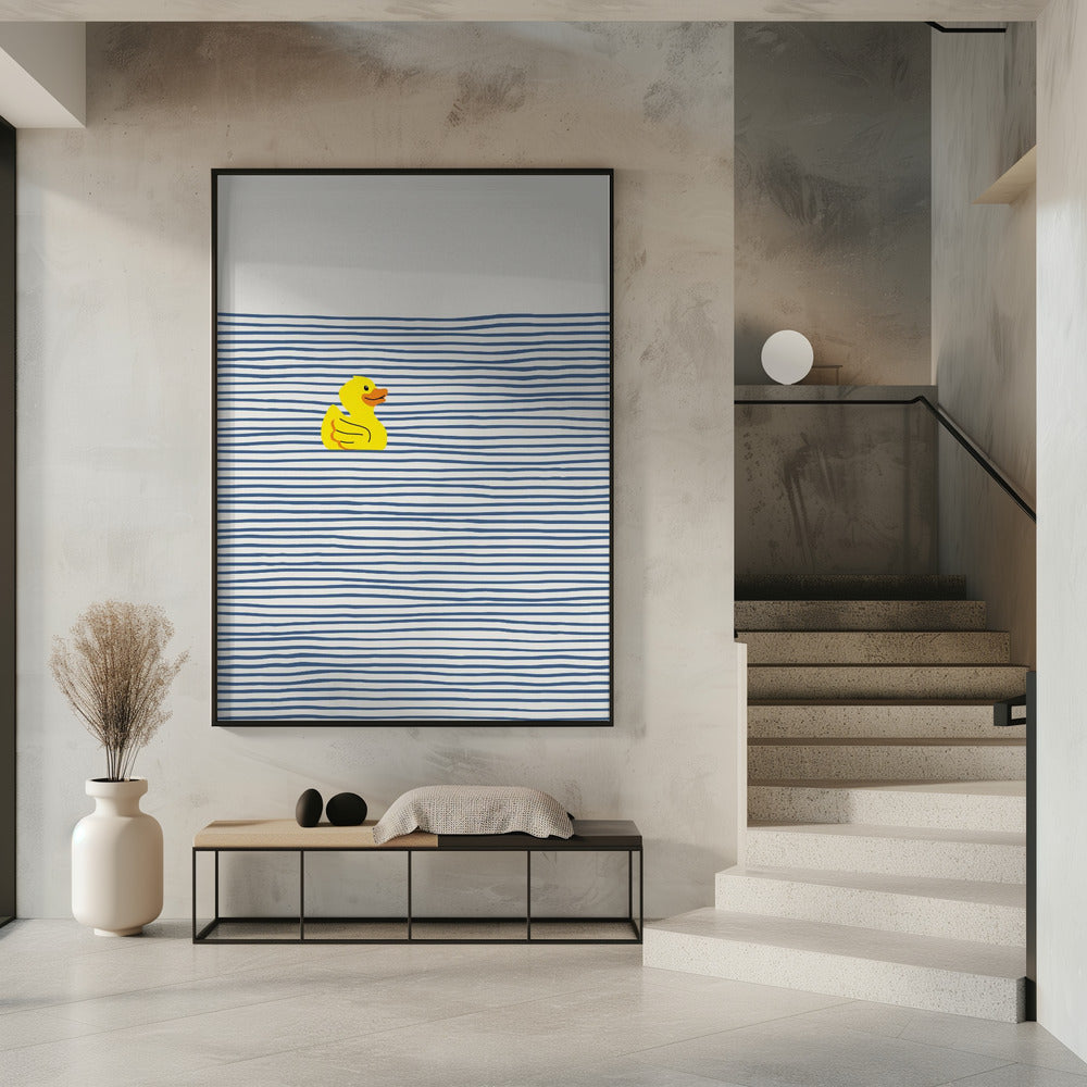 Yellow Duck Afloat | Poster
