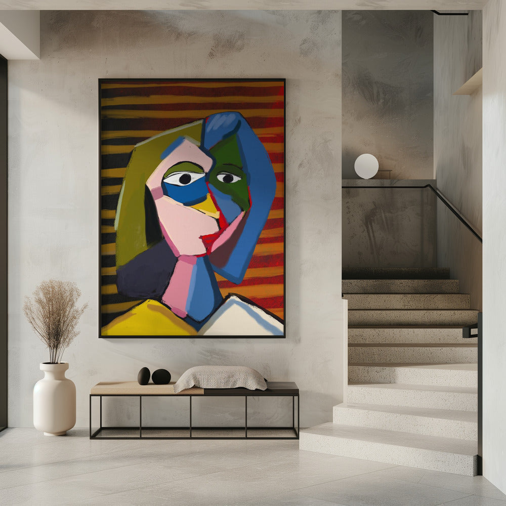Porträt inspiriert von Picasso | Poster