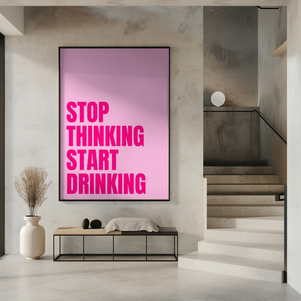 Trinken statt Denken | Poster