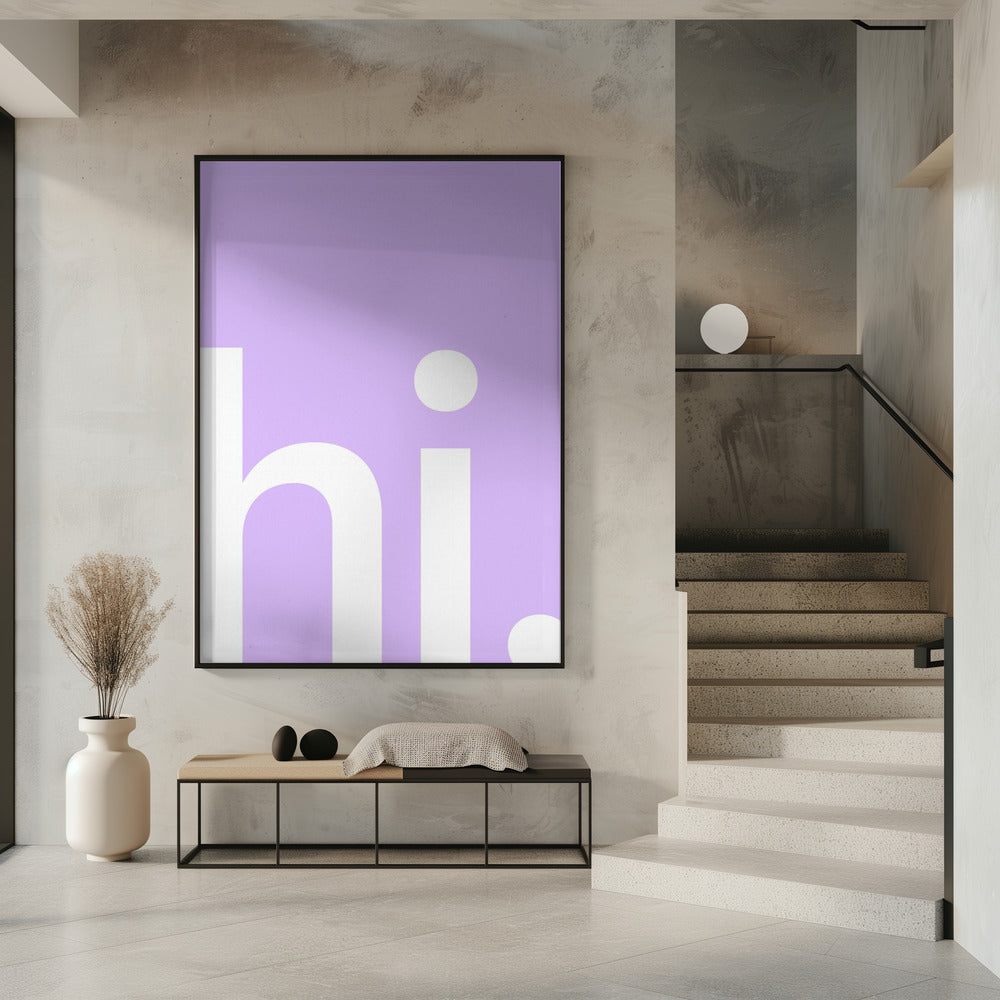 Hello in Lavender | Poster