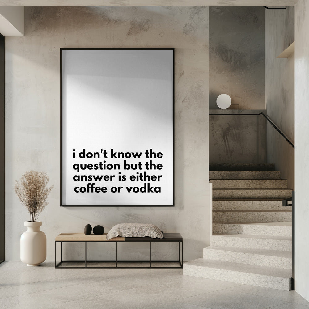 Coffee or Vodka Dilemma | Poster