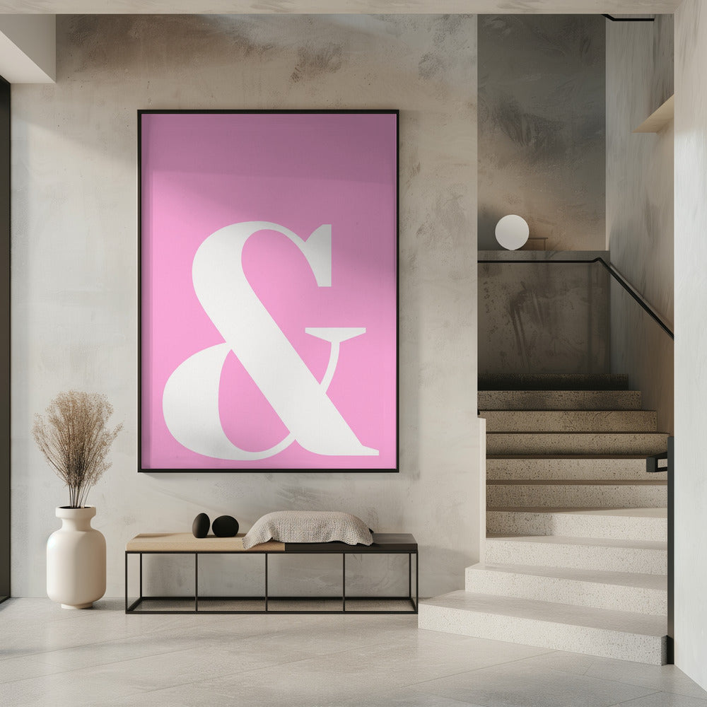 Rosa Ampersand-Charme | Poster