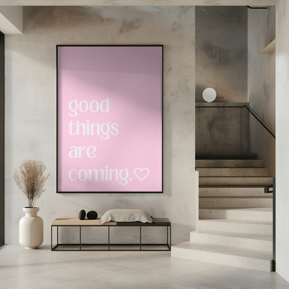 Hoffnungsvolle rosa Brise | Poster