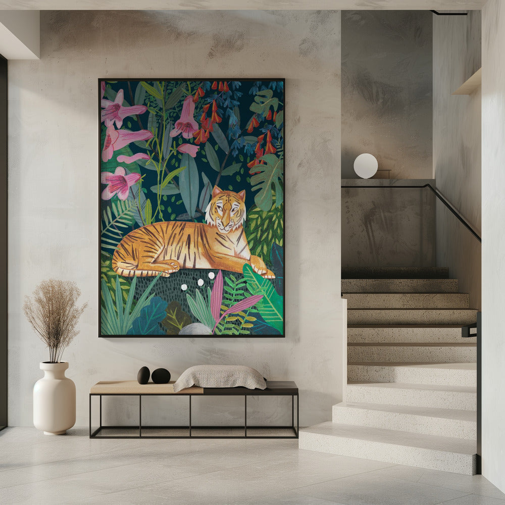 Tiger in the jungle | Poster