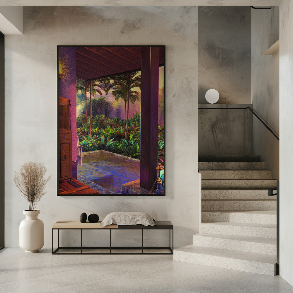Rainforest Infinity Pool Art Print (a1) | Poster
