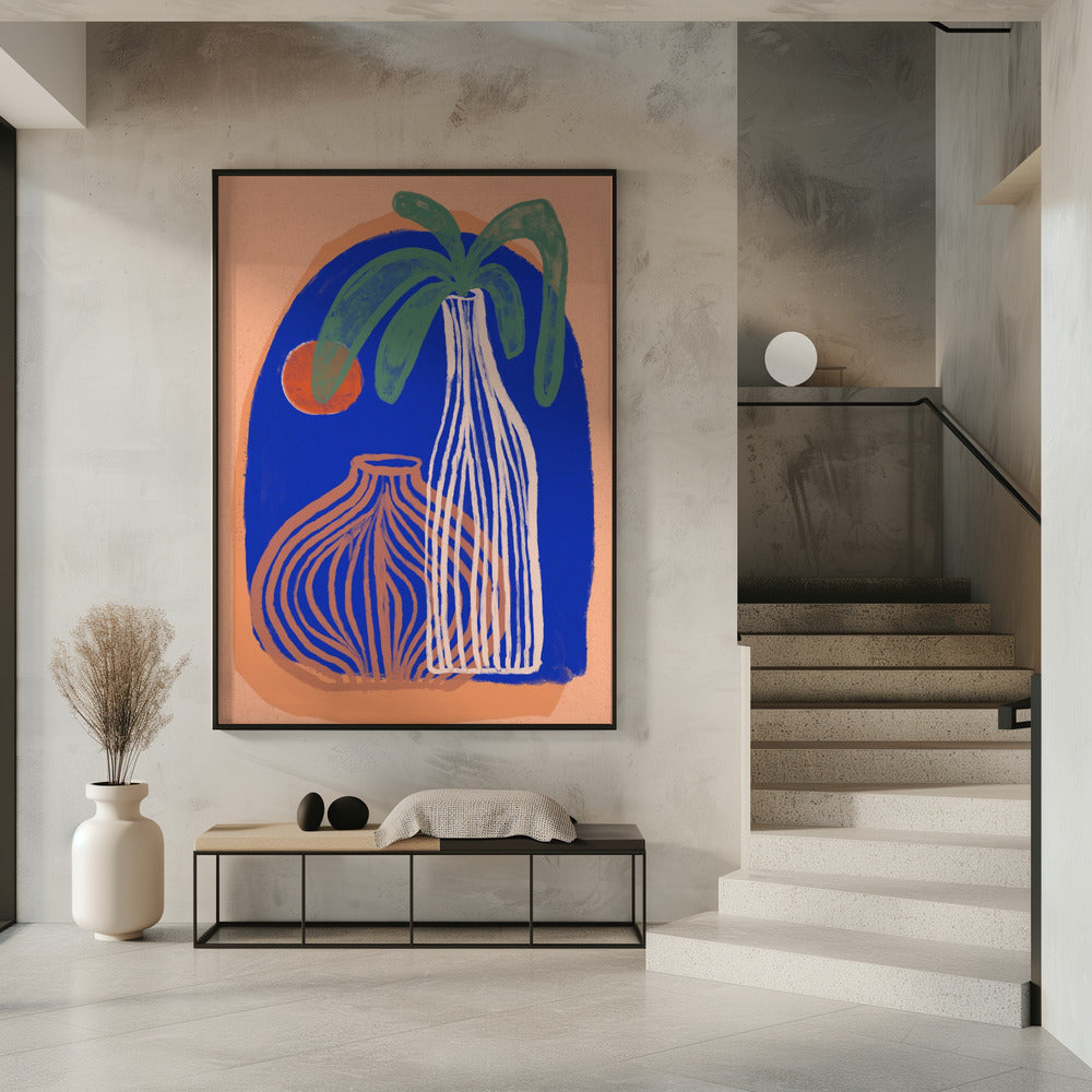 Blaue Oasenvasen | Poster