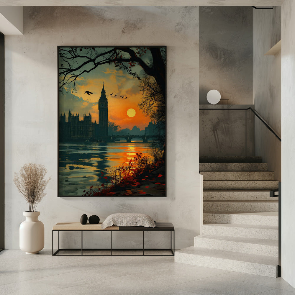 Blick von der Themse | Poster