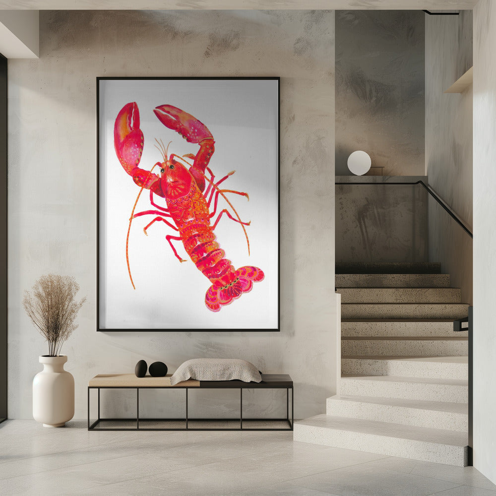 Patterned Lobster | Poster