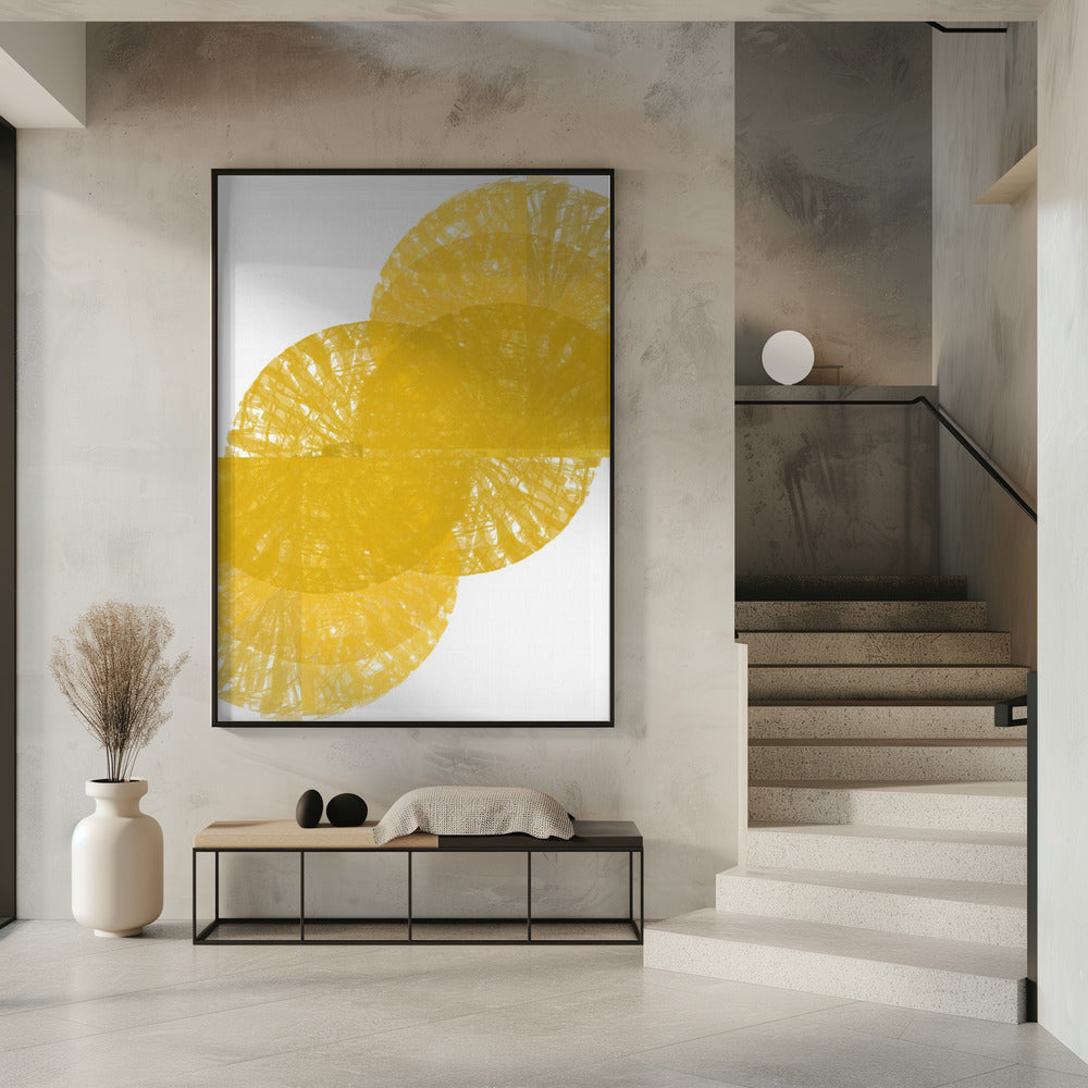 Gelbe Kreis-Fans 1 | Poster