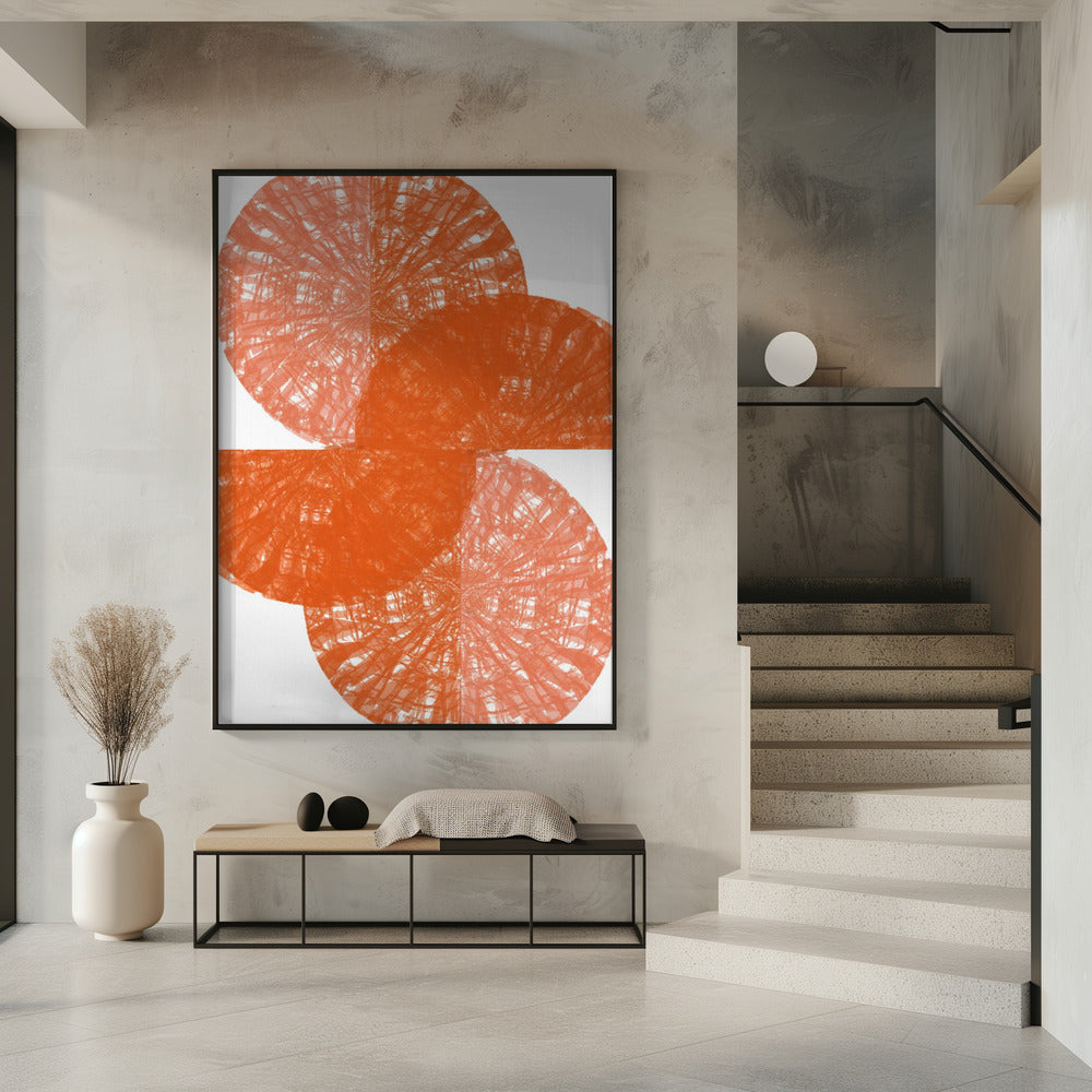 Orange Circle Fans 1 | Poster