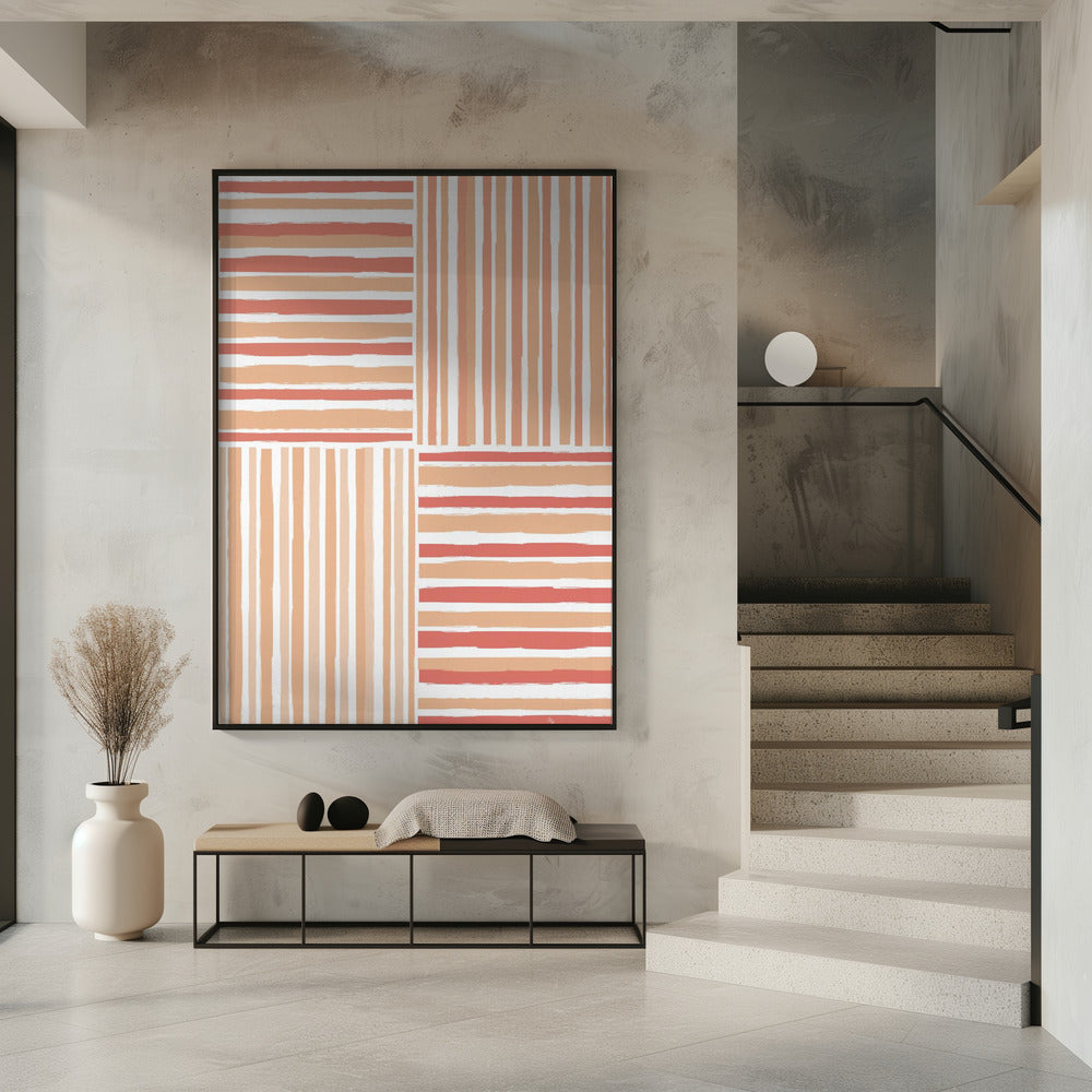 Vertical And Horizontal Stripes | Poster