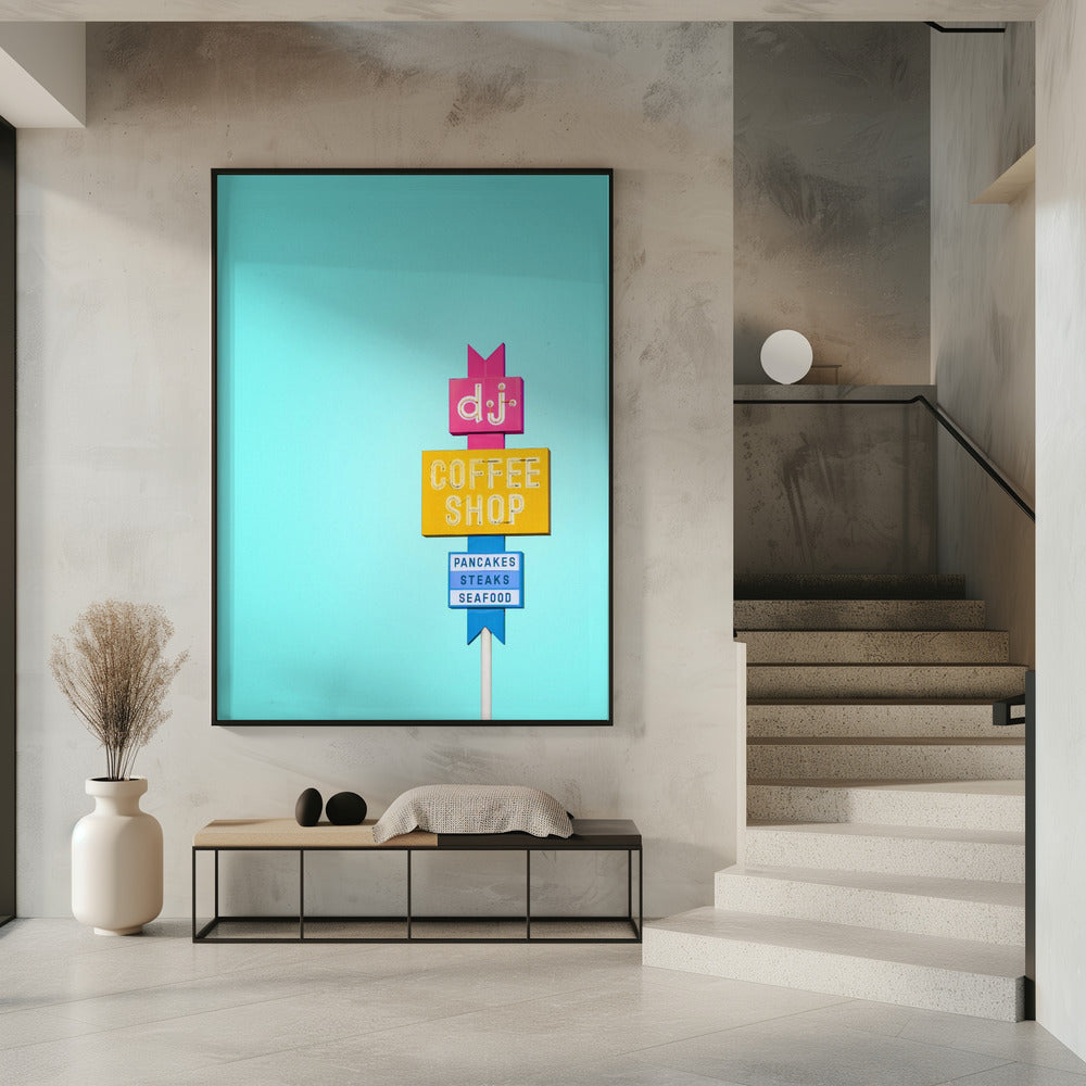 DJ Coffeeshop Sign | Poster