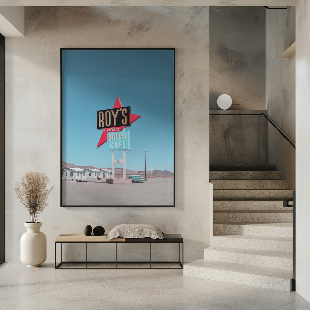 Roy's Motel Cafe Retro Sign | Poster