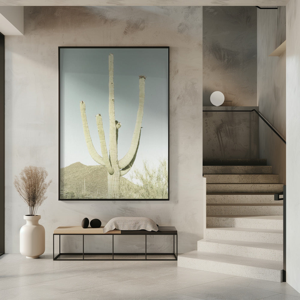 SAGUARO NATIONAL PARK Vintage Giant Saguaro | Poster