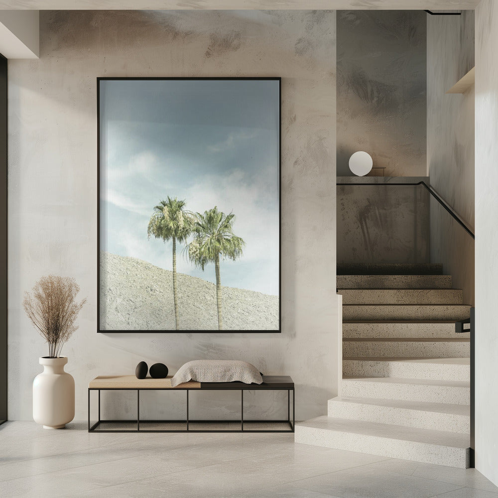 Vintage Palm Trees in the desert | Poster