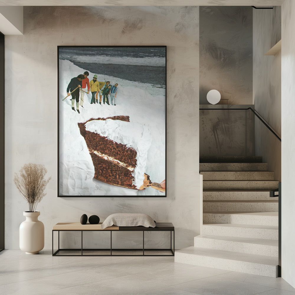 Gletscherkalbungskuchen - Dessert Schneeberg | Poster