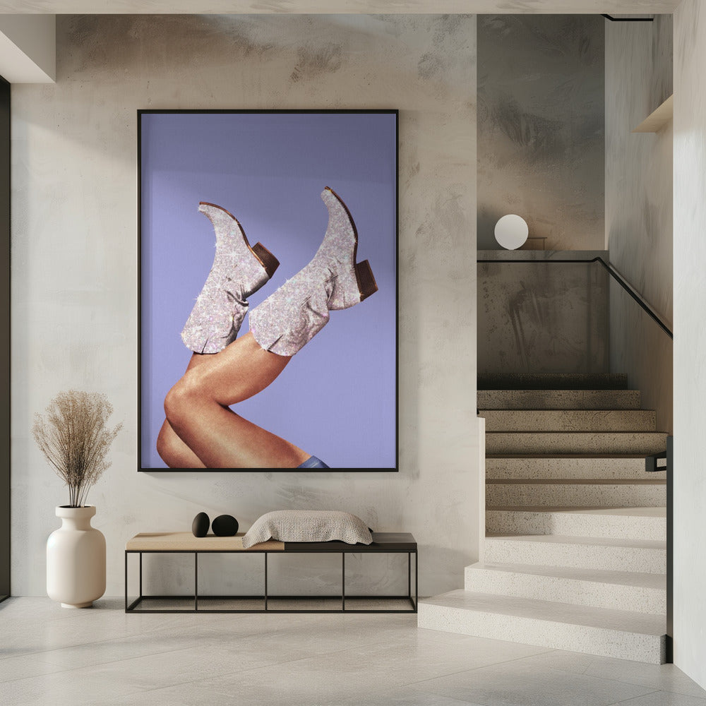 These Boots - Glitter Very Peri Periwinkle | Poster