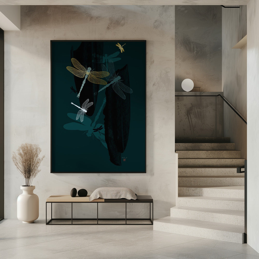 Midnight Dragonflies | Poster