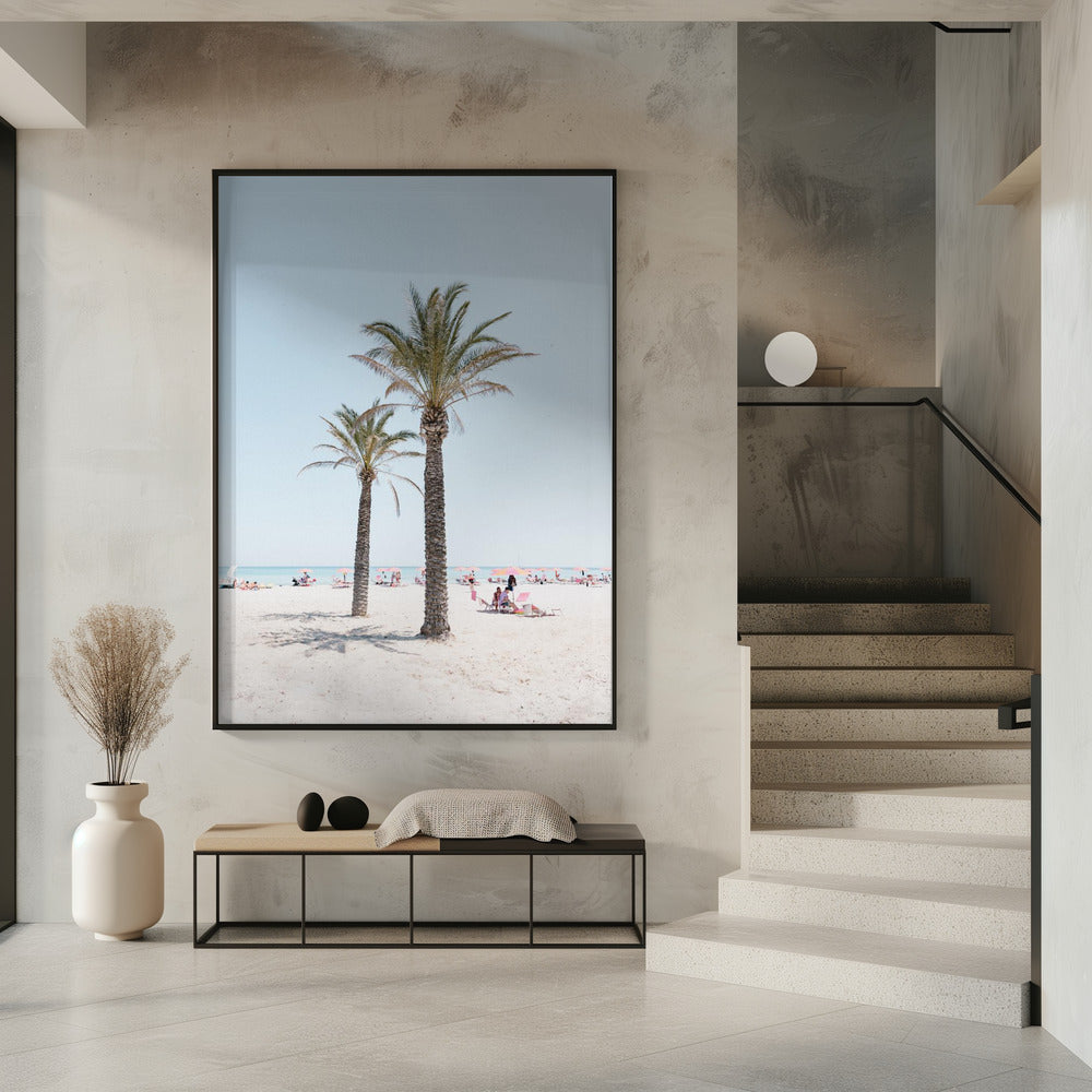Palme am Strand | Poster