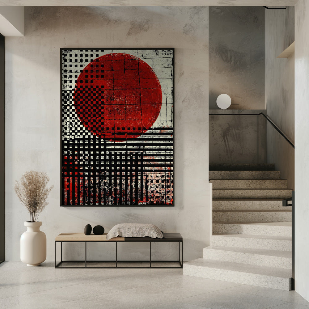 Geometrische Muster in Schwarz und Weiß | Poster
