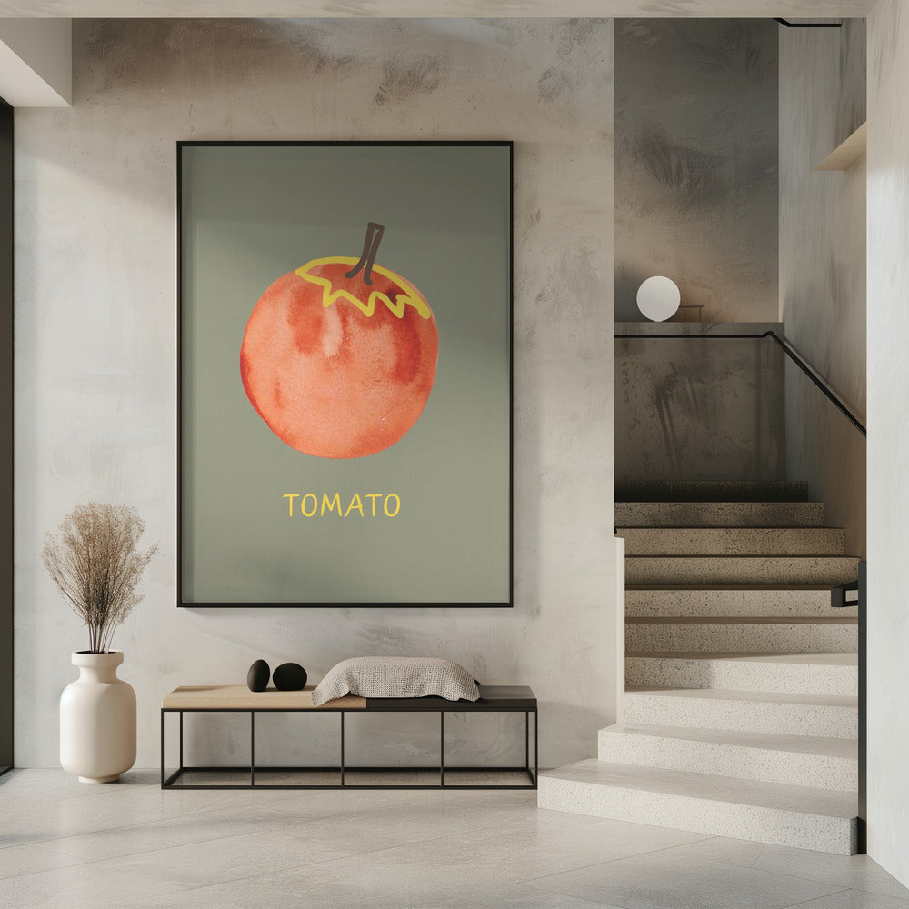 Tomate in Grün | Poster