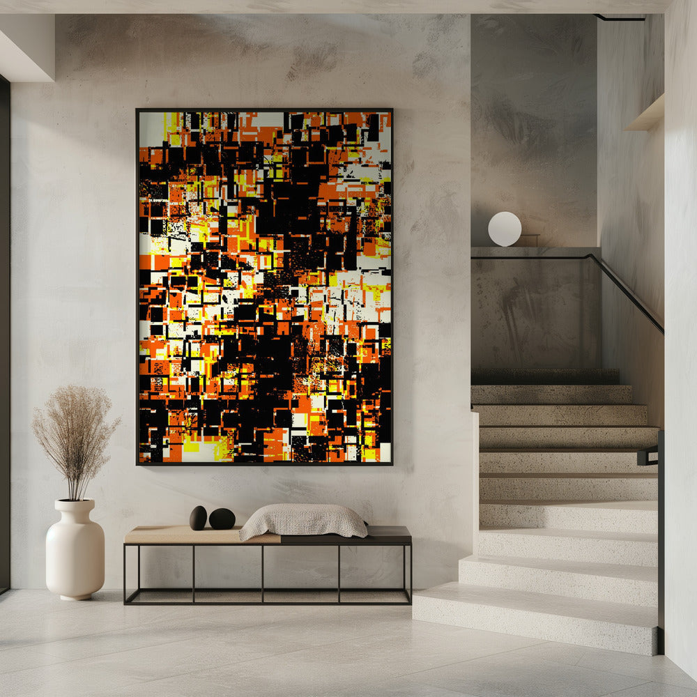 Bunte geometrische Blöcke | Poster
