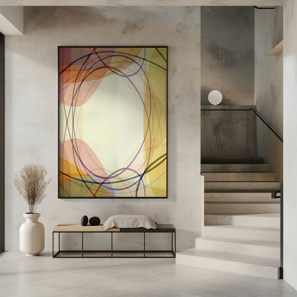 Sandy Pink Hues Abstract 2 | Poster