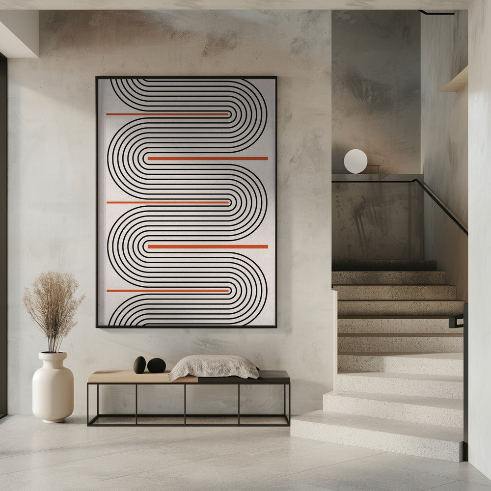 Curved Rhythm Path | Poster